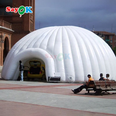 8m 26ft ทนทานผ้าออคซฟอร์ด ใหญ่ Inflatable Igloo Dome Tent กับเครื่องเป่าอากาศ