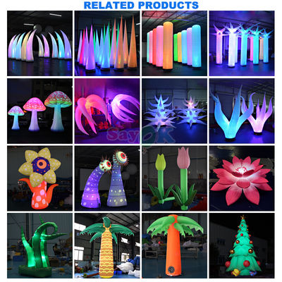 การออกแบบแบบ 3D ฟรี ธุรกิจยักษ์ ผงอุดมสมบูรณ์ ดอกไม้อุดมสมบูรณ์ ดอกไม้ถังด้วยแสง LED