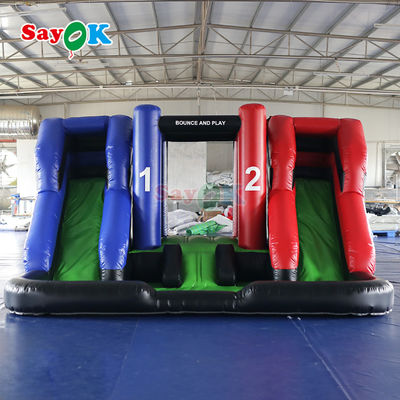 Commercial Inflatable Combo Slide Double Inflatable Bounce House Giant Inflatable Slide สําหรับการใช้งานกลางแจ้ง