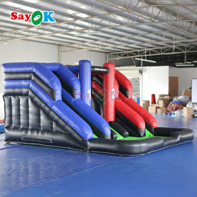 Commercial Inflatable Combo Slide Double Inflatable Bounce House Giant Inflatable Slide สําหรับการใช้งานกลางแจ้ง