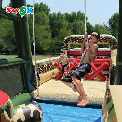 สนามแข่งขันอุปสรรคแบบอัดลมแบบพาณิชย์ สนามแข่งขันอุปสรรคแบบอัดลมขนาดใหญ่สําหรับผู้ใหญ่