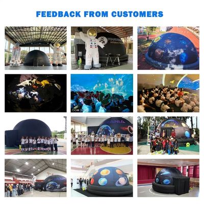 4m to 10m Diameter Inflatable Planetarium Dome with Professional Grey Projection Fabric and Durable Oxford Fabric