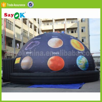 3d ห้องหนังเต็นท์ พกพา ปูเปลือก Dome Panetarium 5m โปรเจคเตอร์ Planetarium สําหรับโรงเรียน