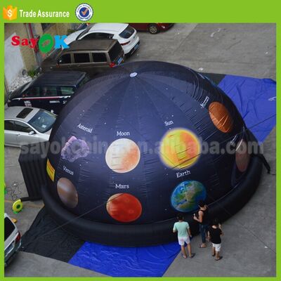 3d ห้องหนังเต็นท์ พกพา ปูเปลือก Dome Panetarium 5m โปรเจคเตอร์ Planetarium สําหรับโรงเรียน