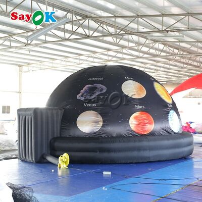 Sayok 5m 16ft Customized Full Printing Inflatable Planetarium Dome Tent สําหรับเด็ก การศึกษา พร้อมเครื่องเป่าอากาศ