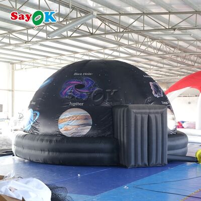 Sayok 5m 16ft Customized Full Printing Inflatable Planetarium Dome Tent สําหรับเด็ก การศึกษา พร้อมเครื่องเป่าอากาศ