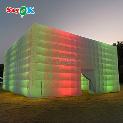 ซายอ็อก ปรับปรุง 100 คน ขาว Oxford Fabric Cube กิจกรรม LED Tent ขายเต็นท์ปาร์ตี้อัดอัด