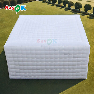 เต็นท์เป่าลมสำหรับจัดงานปาร์ตี้ Sayok ความจุ 100 คน เต็นท์เป่าลมพร้อมไฟ LED หลากสี