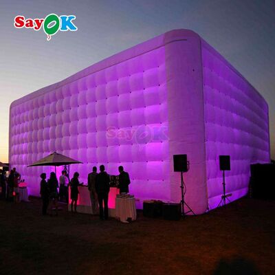 Sayok 20x10m พกพา กันน้ํา เนื้อผ้าออคซฟอร์ด LED ไฟโฟลเทนท์ลูกเต๋าสําหรับงานเลี้ยง คลับให้เช่า