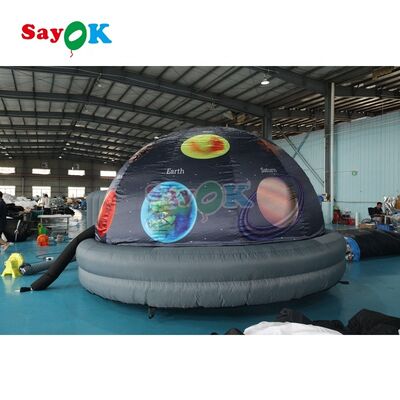 Sayok 4m 13ft โทรพก โปรเจคชั่นเท็นท์อัดลม ภาพยนตร์ดิจิตอล Dome Planetarium เท็นท์โรงภาพยนตร์ในทันทีสําหรับกลางแจ้ง