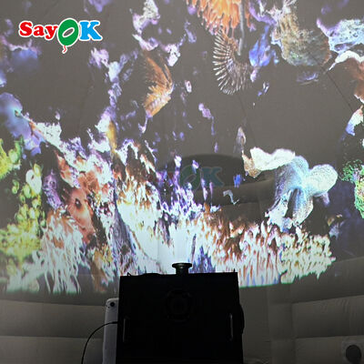 Sayok เครื่องฉายภาพ 360 องศา พร้อมฟังก์ชันฉายภาพแบบโต้ตอบ โดมเป่าลมฉายภาพดาวเคราะห์