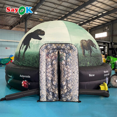 โดมท้องฟ้าจำลองเป่าลมแบบพกพา ขนาดเส้นผ่านศูนย์กลาง 5 เมตร พร้อมผ้าทึบแสง 100% และผ้าหน่วงไฟสำหรับการศึกษาในโรงเรียน