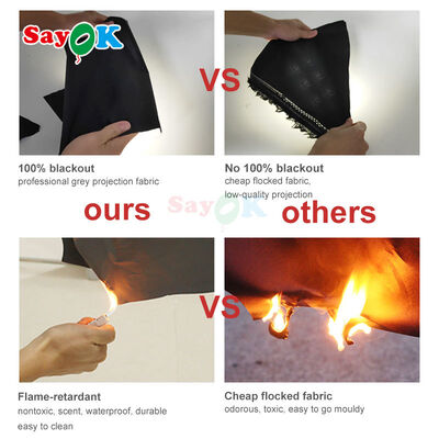 Sayok 100% Blackout กันไฟ พกพา ปูปลาตารีมโพลเนตารีมสําหรับการศึกษาและกิจกรรมในโรงเรียน
