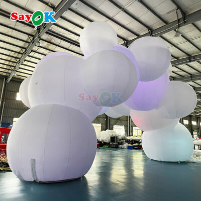 เต็นท์อากาศขนาดใหญ่ขนาด 12m x 7m รูปแบบเมฆแบบอากาศแบบอากาศแบบอากาศแบบอากาศแบบอากาศแบบอากาศแบบอากาศแบบอากาศแบบอากาศแบบอากาศแบบอากาศแบบอากาศแบบอากาศแบบอากาศแบบอากาศแบบอากาศแบบอากาศแบบอากาศแบบอากาศแบบอากาศแบบอากาศแบบอากาศแบบอากาศแบบอากาศแบบอากาศแบบอากาศแบบอากาศแบบอากาศแบบอากาศแบบอากาศแบบ LED และล็อกโก้ที่สามารถปรับแต่งได้สําหรับงานกลางแจ้ง