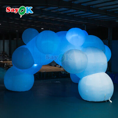 เต็นท์อากาศขนาดใหญ่ขนาด 12m x 7m รูปแบบเมฆแบบอากาศแบบอากาศแบบอากาศแบบอากาศแบบอากาศแบบอากาศแบบอากาศแบบอากาศแบบอากาศแบบอากาศแบบอากาศแบบอากาศแบบอากาศแบบอากาศแบบอากาศแบบอากาศแบบอากาศแบบอากาศแบบอากาศแบบอากาศแบบอากาศแบบอากาศแบบอากาศแบบอากาศแบบอากาศแบบอากาศแบบอากาศแบบอากาศแบบอากาศแบบอากาศแบบ LED และล็อกโก้ที่สามารถปรับแต่งได้สําหรับงานกลางแจ้ง