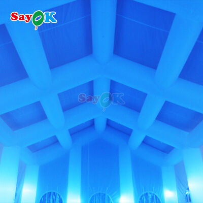 เต็นท์เป่าลม LED แบบพกพาพร้อมผ้า Oxford กันน้ำและกัน UV สำหรับกิจกรรมกลางแจ้ง