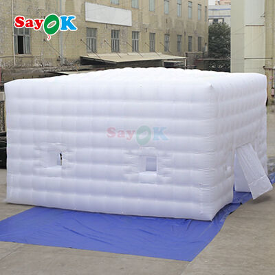 เต็นท์อากาศแบบลม 8m x 8m มีไฟ LED และผ้าออ็กซ์ฟอร์ดทนทานสําหรับงานกลางแจ้ง