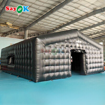 เต็นท์เป่าลม PVC กันน้ำพร้อมไฟ LED สำหรับกิจกรรมกลางแจ้งและเต็นท์ไนท์คลับแบบพกพาที่ปรับขนาดได้