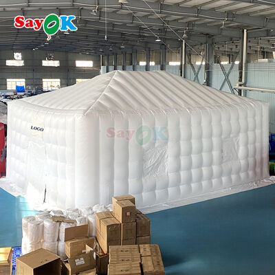 เต็นท์อากาศพัดลม PVC กันน้ําและกันไฟพกพา สําหรับกิจกรรมกลางแจ้งและงานเลี้ยง