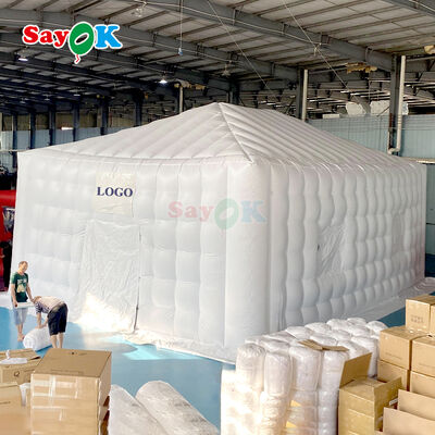 เต็นท์อากาศพัดลม PVC กันน้ําและกันไฟพกพา สําหรับกิจกรรมกลางแจ้งและงานเลี้ยง