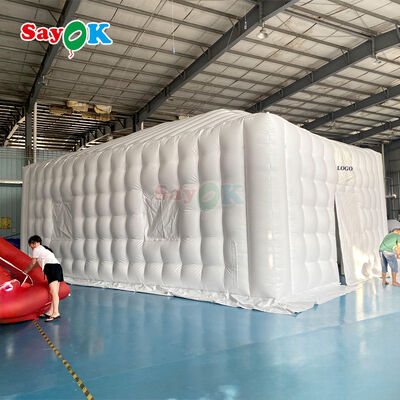 เต็นท์อากาศพัดลม PVC กันน้ําและกันไฟพกพา สําหรับกิจกรรมกลางแจ้งและงานเลี้ยง