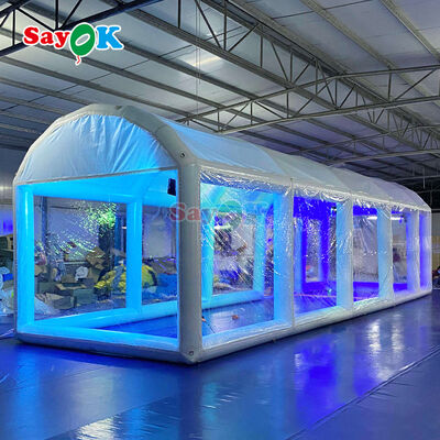 เต็นท์สระว่ายน้ำเป่าลม PVC กันน้ำ กันอากาศ และหน่วงไฟ สำหรับกิจกรรมกลางแจ้ง