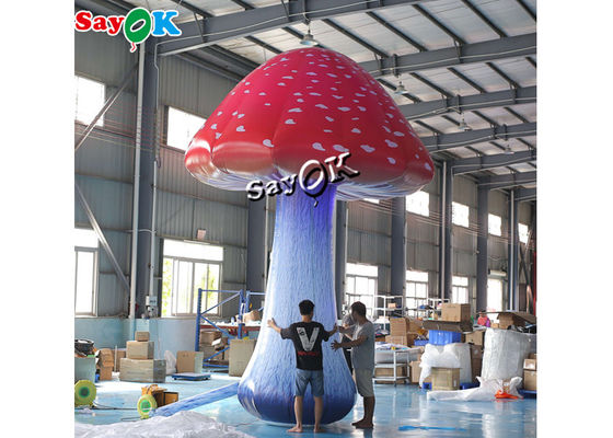 5m 16.5ft เต็มพิมพ์สีพองเห็ดพร้อมเครื่องเป่าลม
