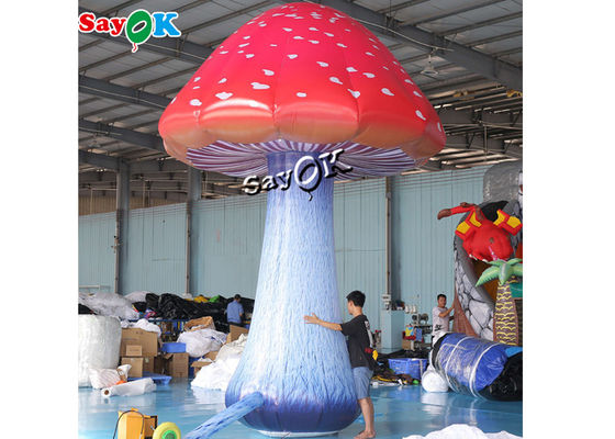 5m 16.5ft เต็มพิมพ์สีพองเห็ดพร้อมเครื่องเป่าลม
