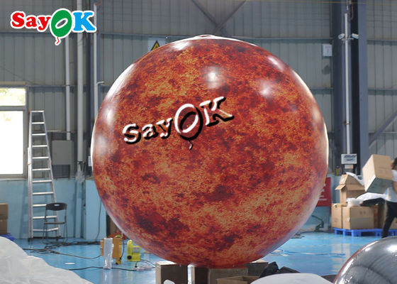 เวทีคอนเสิร์ตการตกแต่งแสงสว่างที่ทำให้พองได้ Big Blow Up Burning Sun For Party Night