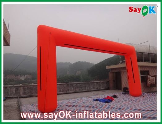 โครงซุ้มลูกโป่ง PVC / Oxford Cloth Inflatable Arch, โลโก้ Inflatable Square Finishing Arch