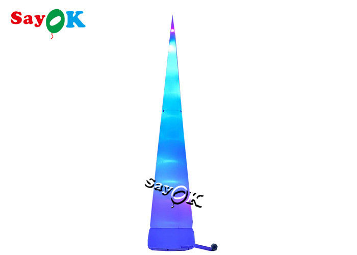 Giant Inflatable LED Cone รีโมทคอนโทรลตกแต่งโคมไฟกลางแจ้ง
