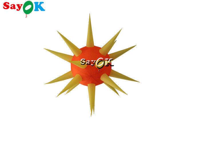 เพดานระงับบอล LED Spike พองสำหรับตกแต่งงานปาร์ตี้เวทีคลับ