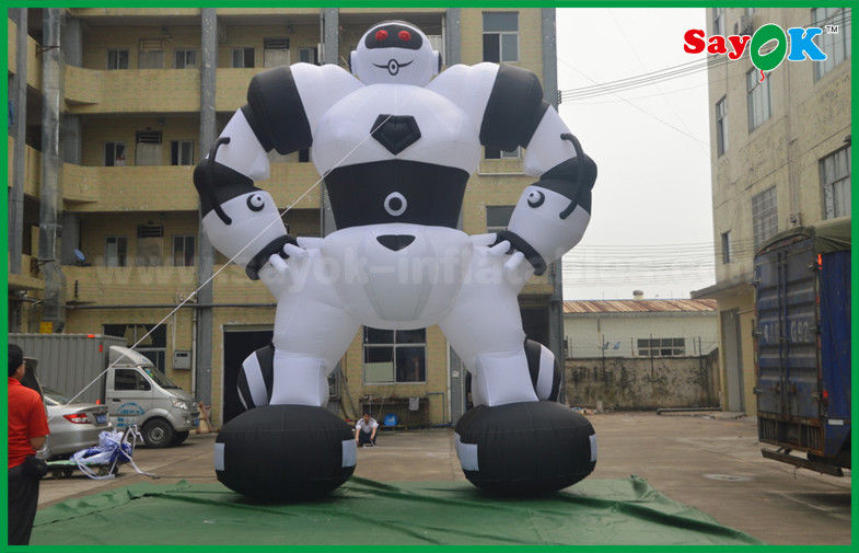 Oxford ผลิตภัณฑ์ผ้าพองที่กำหนดเอง Inflatable Robot สำหรับการโฆษณาภายนอก