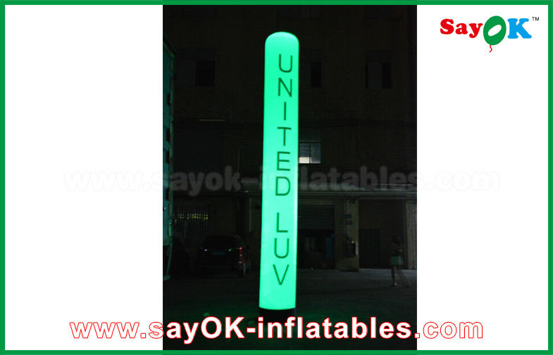 การตกแต่งแสงสว่างกลางแจ้ง Inflatable Led บอลลูนหลอดยาวบอลลูนอากาศสำหรับงานแต่งงาน