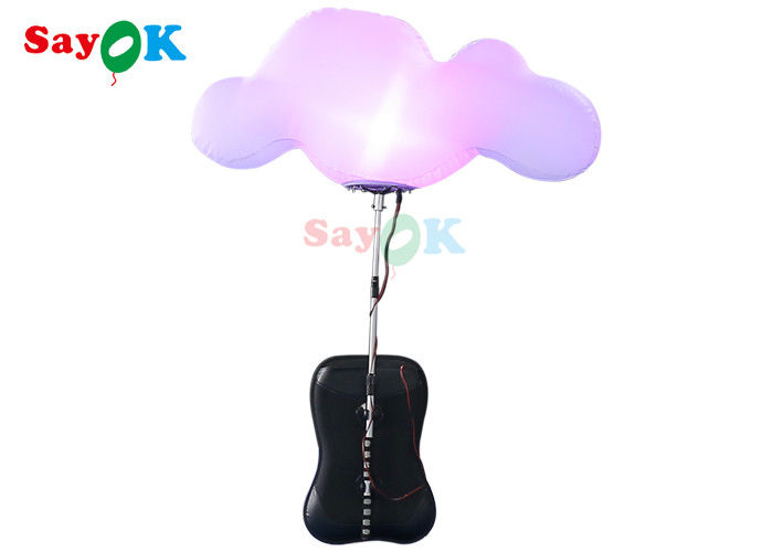 0.8m Backpack Ball Inflatable Lighting ตกแต่งสำหรับกิจกรรมการโฆษณา