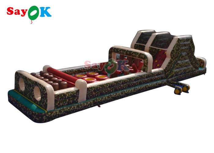 EN14960 PVC Bouncer Inflable Obstacle Course หลักฐานการเจาะทะลุ