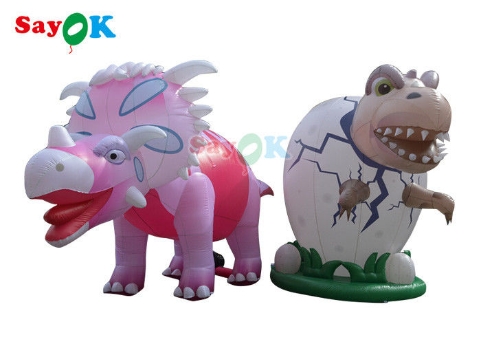ตัวอักษรโฆษณาแบบอัดอัด 4m ไดโนเสาร์ยักษ์ใหญ่แบบอัดอัด สําหรับการตกแต่งเทศกาล