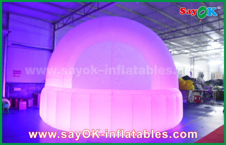 คลับกลางคืน Bar Tent กันน้ํา Oxford ผ้า inflatable Tent Dome LED Lighting สําหรับบาร์คานเตอร์