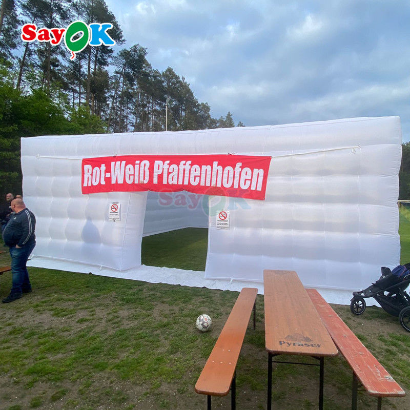 8m หอเต็นท์อากาศขนาดใหญ่ LED 80 คน งานเลี้ยง หอเต็นท์อัดอากาศด้วยเครื่องเป่าอากาศ