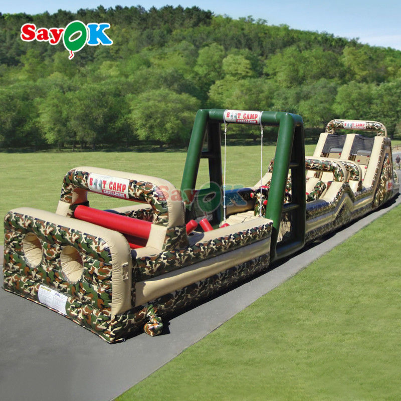 สนามแข่งขันอุปสรรคแบบอัดลมแบบพาณิชย์ สนามแข่งขันอุปสรรคแบบอัดลมขนาดใหญ่สําหรับผู้ใหญ่