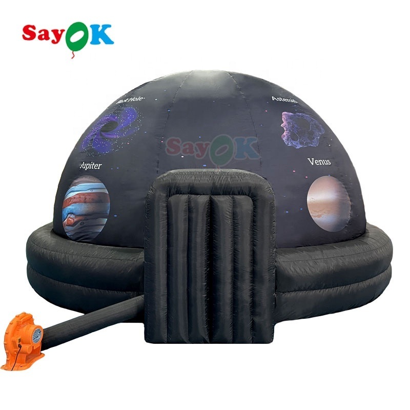 Sayok HD Projector Compatible Customizable Size Durable Oxford Fabric Inflatable Planetarium Dome Portable Projection Dome Tent