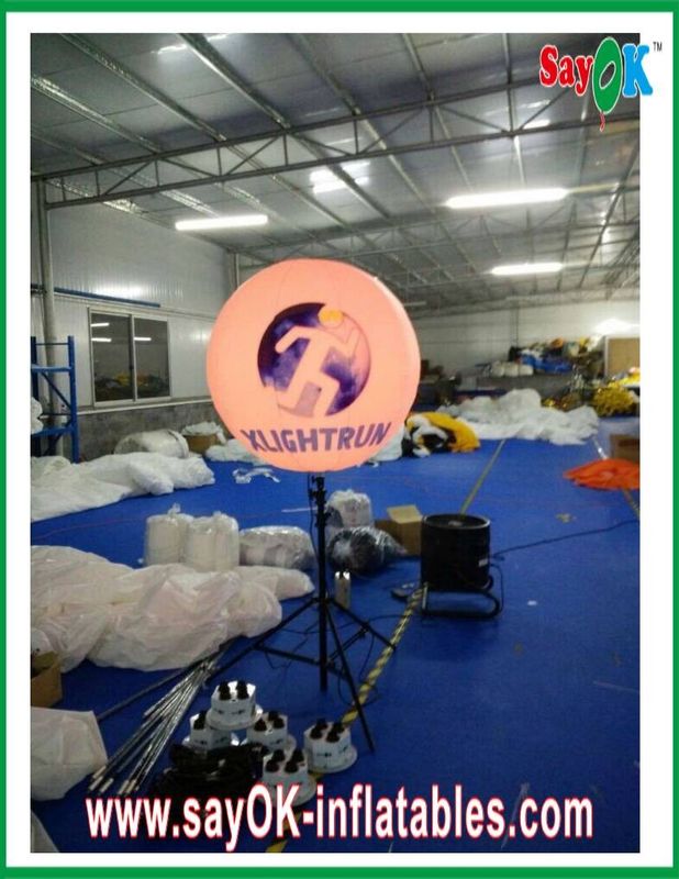 ไฟ RGB การตกแต่งแสงสว่างที่ทำให้พอง 190T ผ้าไนลอน SGS ROHS พร้อมขาตั้ง