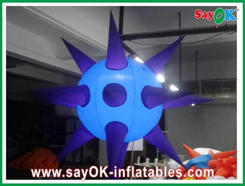 LED ตกแต่ง Inflatable Sea Urchin รุ่น Spike Ball พร้อมไฟหลากสีสำหรับกิจกรรมและดิสโก้