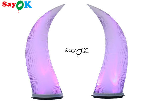 2.5m Multicolor Inflatable Lighting ตกแต่ง LED Ivory สำหรับตกแต่งงานแต่งงาน