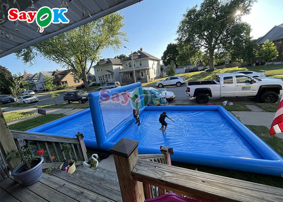 กีฬาน้ําแบบอัดอัด สระว่ายน้ําหาดยักษ์ สนามวอลเลย์บอลแบบอัดอัด สนามวอลเลย์บอลน้ําแบบอัดอัด 10x5x2.1mH