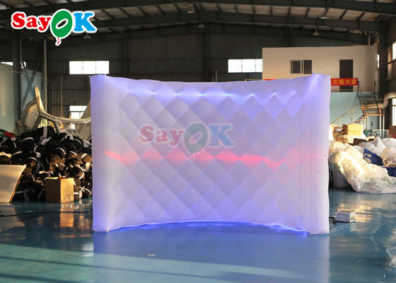 ใหม่ที่น่าสนใจ Led Wall Inflatable Wall LED ขาว Photo Booth Wall สําหรับงาน
