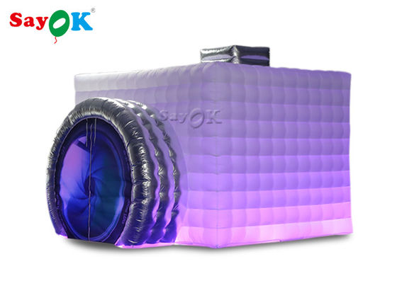 เต็นท์ปาร์ตี้พองผ้า Oxford บูธภาพถ่ายพอง / กล้องรูปเต็นท์ลูกบาศก์พองสำหรับงานแต่งงาน