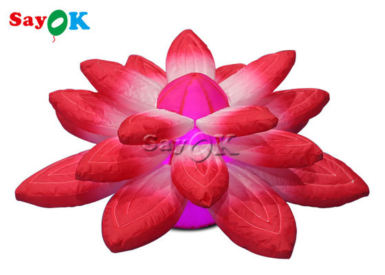 ตกแต่งเวทีล็อบบี้ 3.28 ฟุต พร้อมโคมไฟเป่าลมสีแดง ดอกบัวห้อย